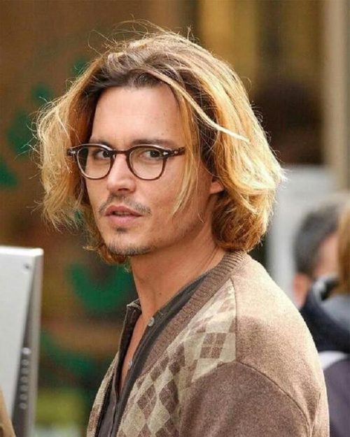 30 Best Johnny Deep Hairstyles 2020 Blonde Messy Side Parted