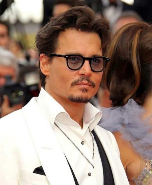 30 Best Johnny Deep Hairstyles 2020 Wavy Quiff With Thin Beard And Soul Patch