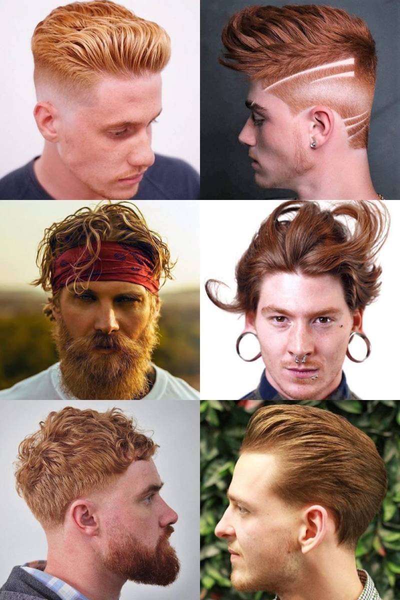 30 Men's Red Color Hairstyles 2020