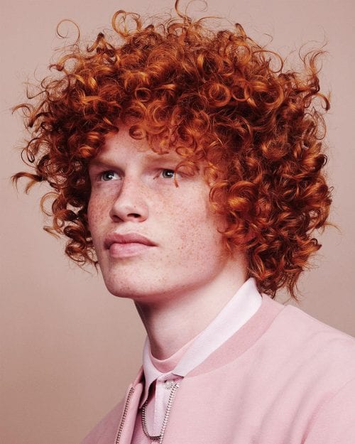 30 Men's Red Color Hairstyles Red Curly Hairsytle