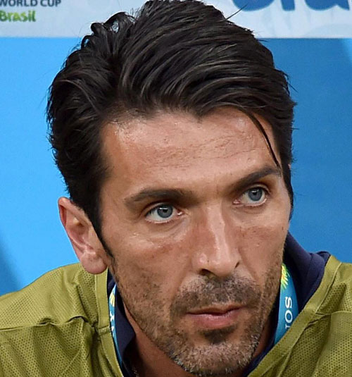 40+ Best Football Players Haircuts Soccer Hairstyles For Guys Gianluigi Buffon + Quiff + Short Sides