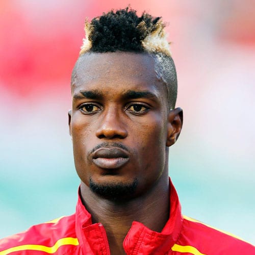 40+ Best Football Players Haircuts Soccer Hairstyles For Guys John Boye + Shaved Sides + Mohawk + Bleached Hair