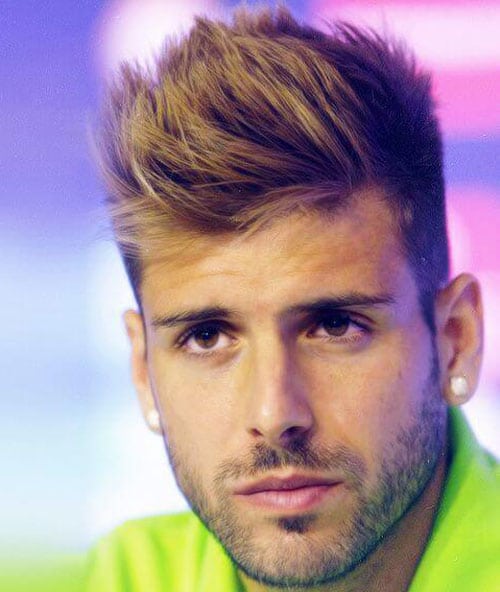 40+ Best Football Players Haircuts Soccer Hairstyles For Guys Miguel Veloso + Brushed Up Hair + Fade