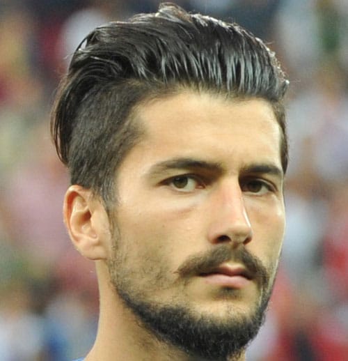 40+ Best Football Players Haircuts Soccer Hairstyles For Guys Panagiotis Kone + Long Slicked Back Undercut