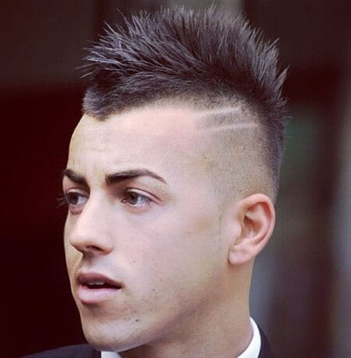40+ Best Football Players Haircuts Soccer Hairstyles For Guys Stephan El Shaarawy + Mohawk Fade