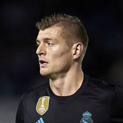 40+ Best Football Players Haircuts Soccer Hairstyles For Guys Toni Kroos + Hard Side Part + Undercut