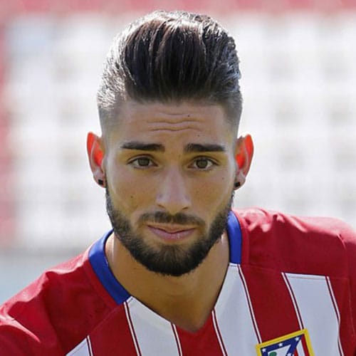 40 Best Football Players Haircuts Soccer Hairstyles For Guys Yannick Ferreira Carrasco Pompadour Fade 