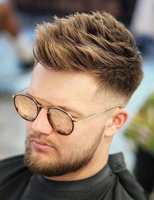 50+ Best Haircuts For Men With Glasses Brush Up With Subtle Temple Fade