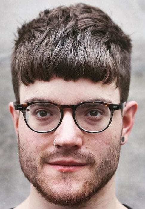 50+ Best Haircuts For Men With Glasses French Crop With Glasses
