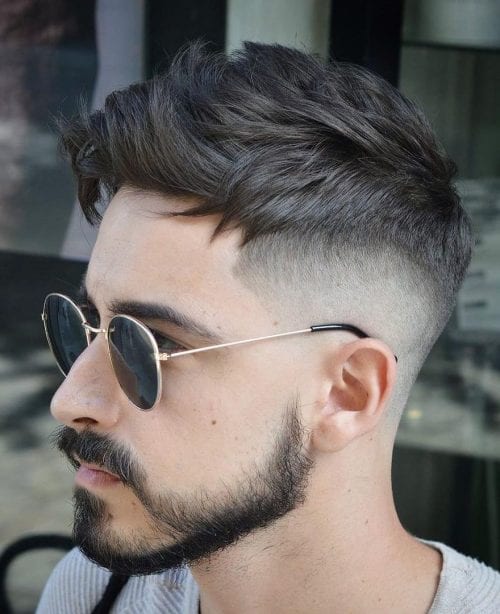50+ Best Haircuts For Men With Glasses High Skin Fade Undercut