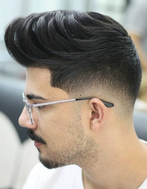 50+ Best Haircuts For Men With Glasses Low Fade Layered Pompadour
