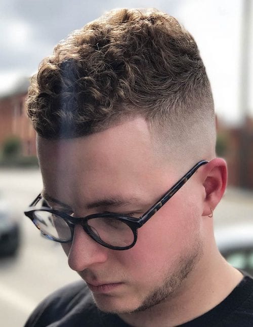 50+ Best Haircuts For Men With Glasses Short And Curly Faux Hawk
