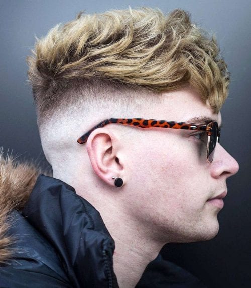50+ Best Haircuts For Men With Glasses Undercut Wavy Texture