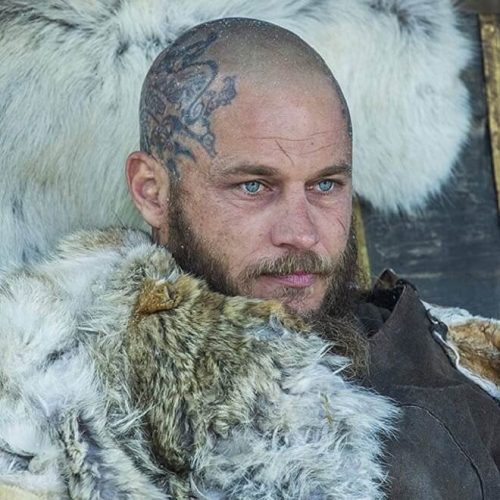 Ragnar Lothbrok Haircut Style Shaved Head With Beard Style