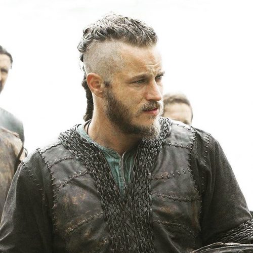 Ragnar Lothbrok Haircut Style Shaved Side With Long Braid