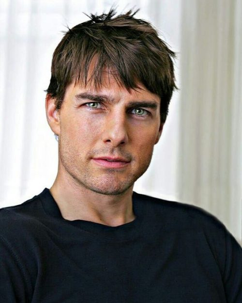 Tom Cruise Front Bangs With Spiky Hair Top 25 Best Tom Cruise Hairstyle