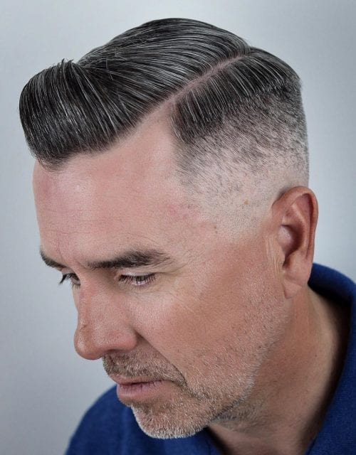 15 Best Haircuts For Middle Aged Men Mature Mens Hairstyles Military Hart Part Hairstyle