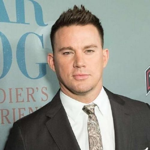 Channing Tatum Front Spiky Hairstyle