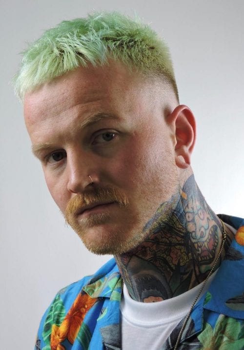 Candy Green Short Haircut Best Hair Dyes For Men Mens Hair Color Trends 2021 Colorful Hairstyle Ideas For Men