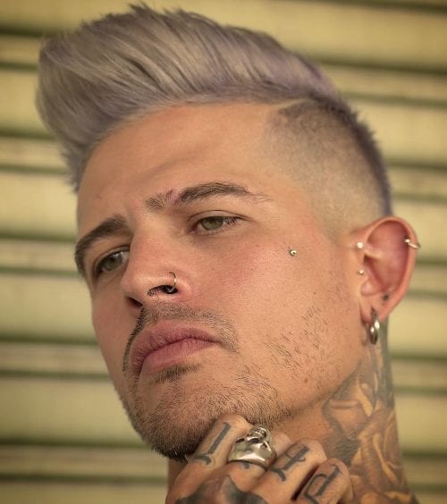 Grey Fohawk Hairstyle Best Hair Dyes For Men Mens Hair Color Trends 2021 Colorful Hairstyle Ideas For Men