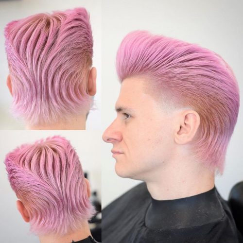 Mullet With Baby Pink Hair Dye 40 Best Hair Dyes For Men Mens Hair Color Trends 2021 Colorful Hairstyle Ideas For Men