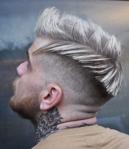 Side Part + Spiky Low Tapered Undercut Best Hair Dyes For Men Mens Hair Color Trends 2021 Colorful Hairstyle Ideas For Men