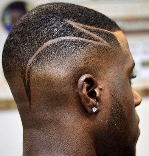 Black Men Hairstyles Low Skin Fade With Designs