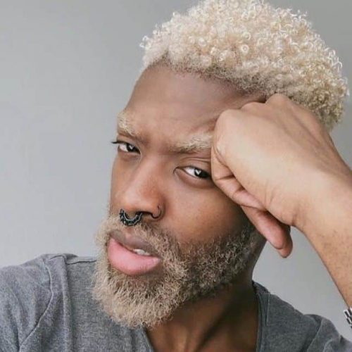 Black Men With Short Blond Hair And Beards