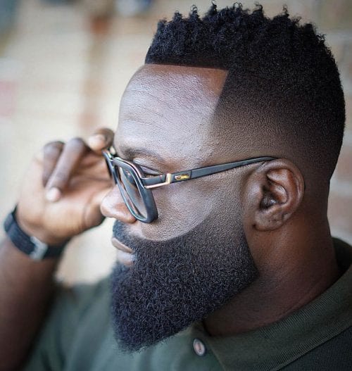 Black Men's Business Hairstyle