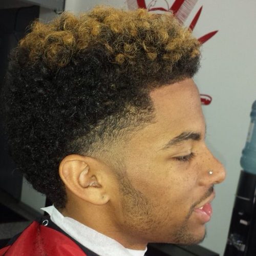 Blonde Blowout Fade Haircut Top 30 Best Black Mens Blonde Haircuts