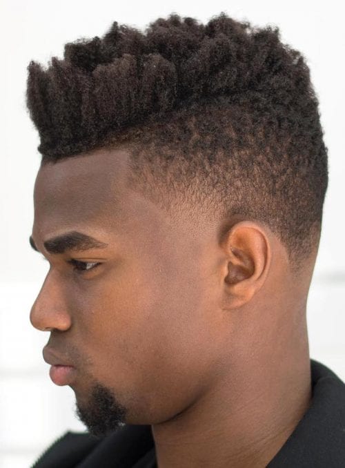 Top 100 Cool Short Hairstyles For Black Men Longer Top With Shorter Sides