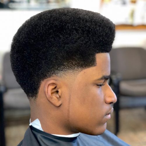 Classic Rounded Shape Modern Afro Haircut For Men