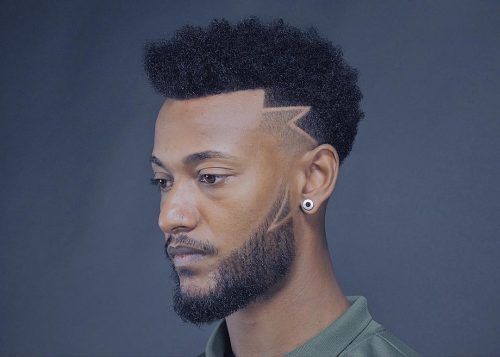 Hair Design Into The Beard Cool Haircuts For Black Men