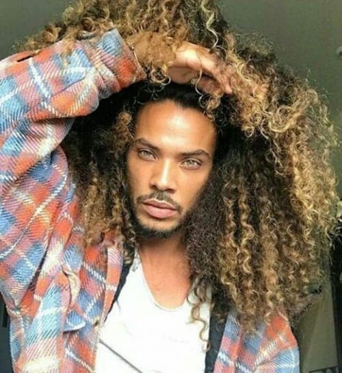 Long Curly For Black Men With Blonde Hair Color Top 30 Best Blonde Hairstyles For For Black Guys