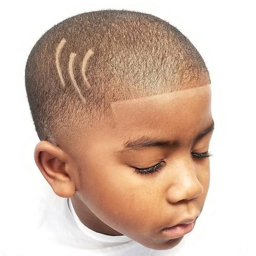 No Maintenance Cut For Black Boys Line Up + Hair Design + Buzz Cut