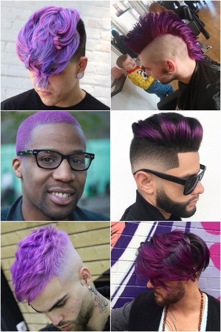 25 Eye Catching Purple Hairstyles For Men 21 Men S Style