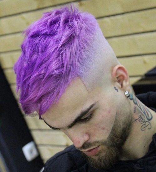 Purple Hairstyles For Short Hair