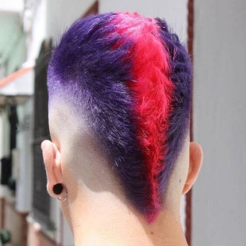 Red And Purple Hairstyles