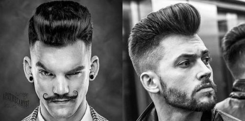 Pompadour With Mid Fade 1940s Hairstyles For Men