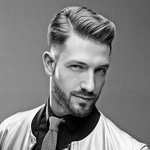 Classic Side Part Haircuts For Long Face Men