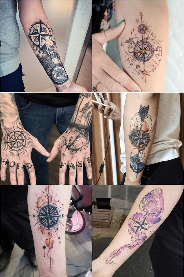 170+ Best Compass Tattoo Design Ideas For Men and Women