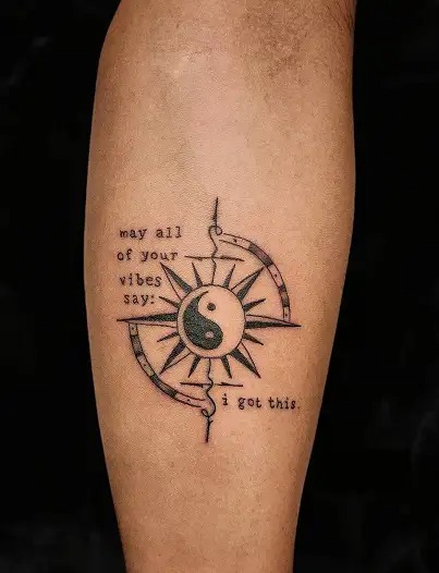 Compass Tattoos With Quotes 001