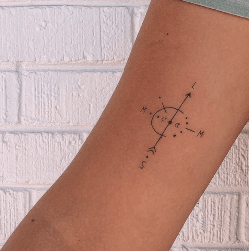 Simple Compass Tattoo Designs01