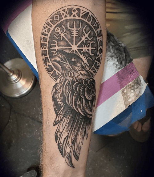 Viking Compass Tattoo For Men 06