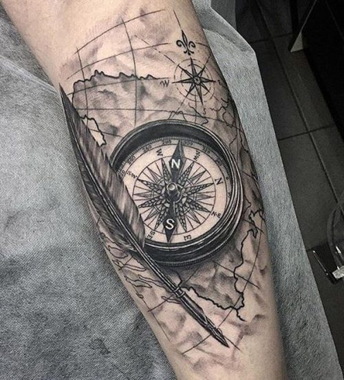 What Does Compass Tattoo Symbolize 120