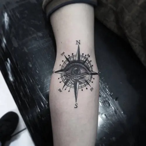 Illuminati Compass Tattoo 71