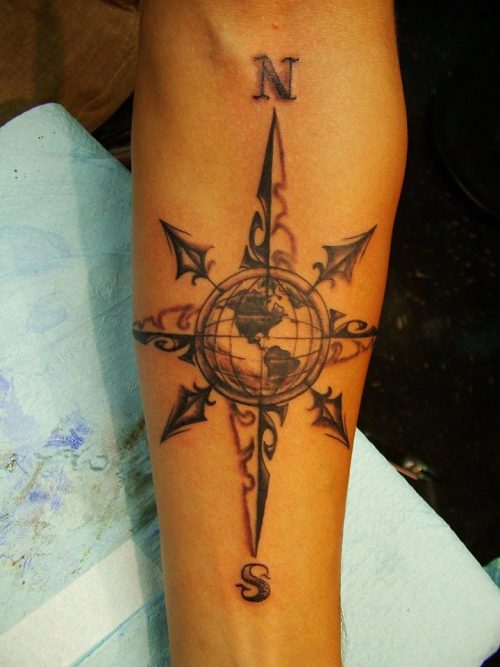 100+ Best Compass Tattoo Ideas For Guys 28
