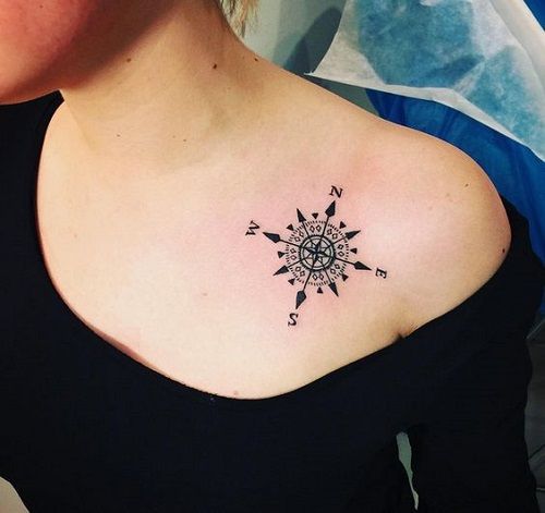 100+ Best Compass Tattoo Ideas For Women 52