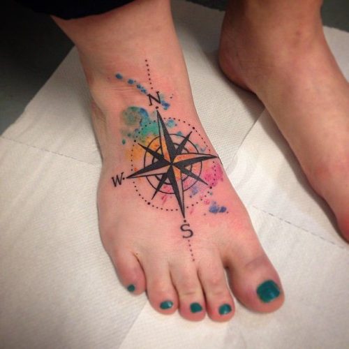 100+ Best Compass Tattoo Ideas For Women50