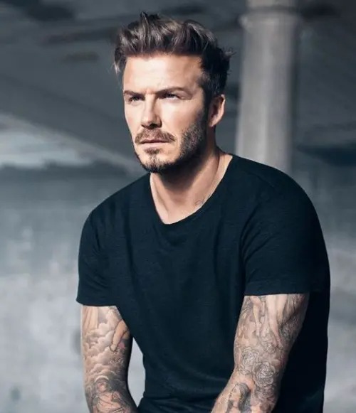 David Beckham's Messy Tousled Pompadour